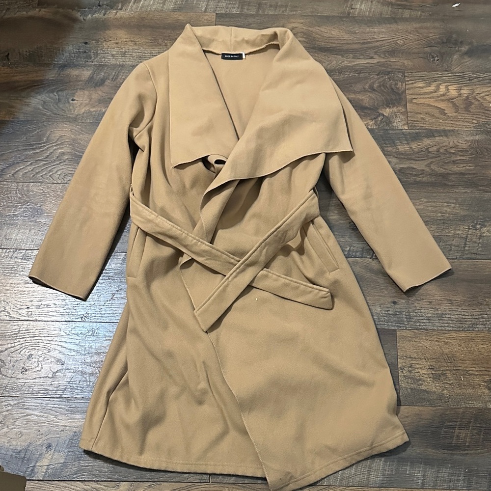 Tan Wrap Coat size S/M